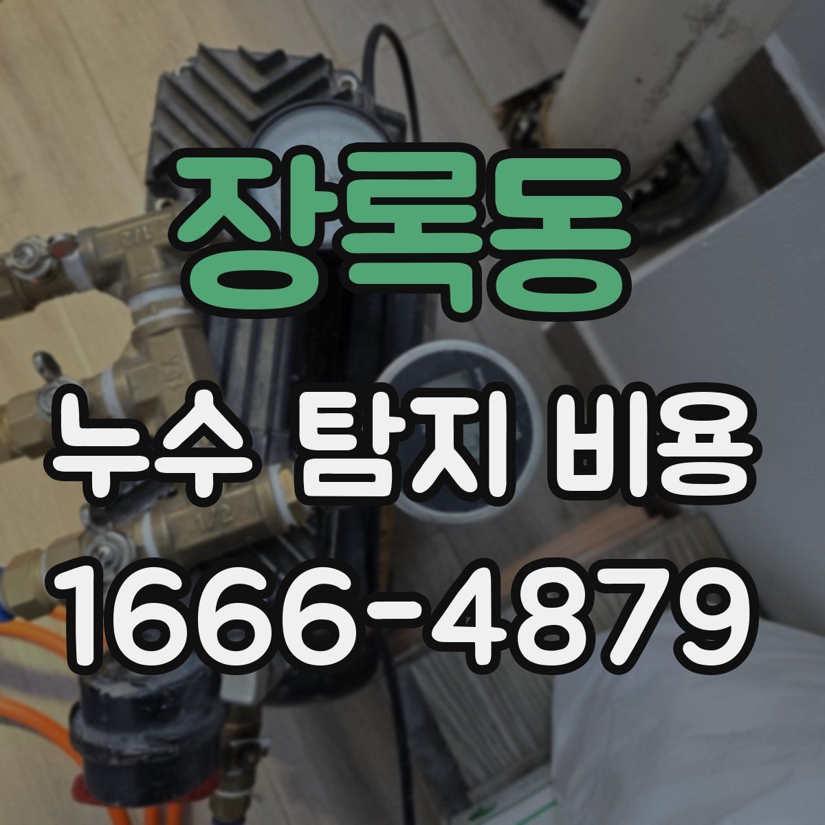 장록동 누수 탐지 비용