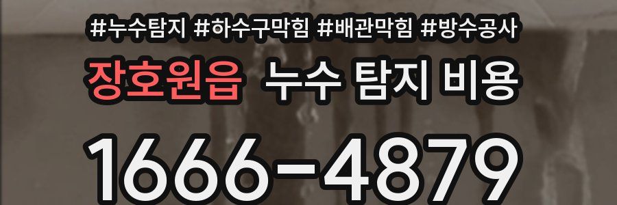 장호원읍 누수 탐지 비용