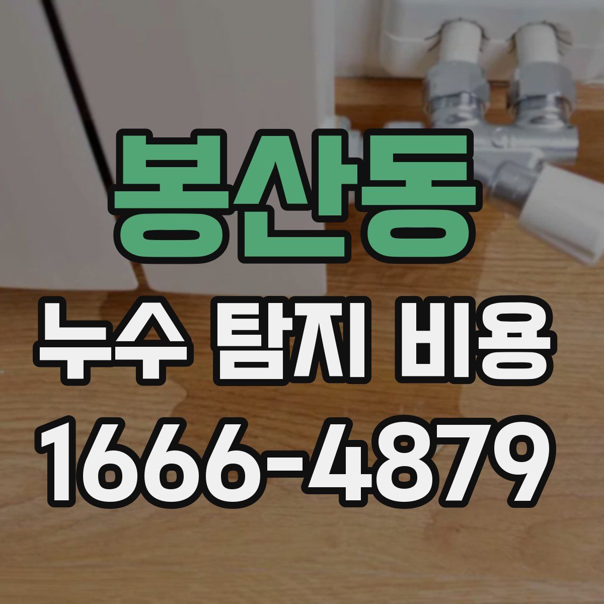 봉산동 누수 탐지 비용