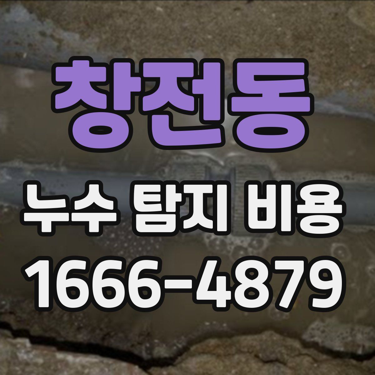창전동 누수 탐지 비용