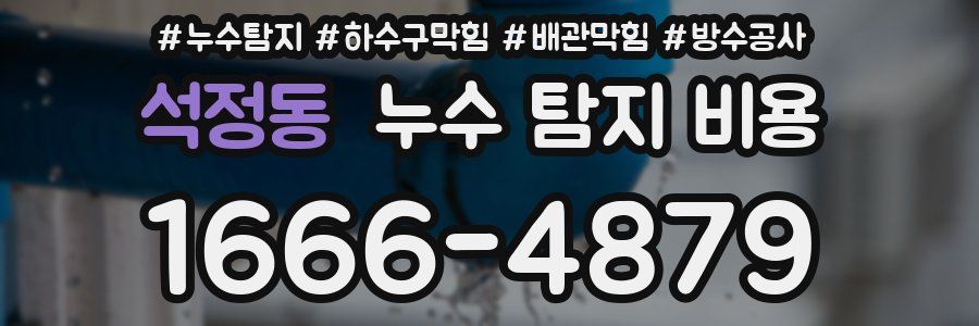 석정동 누수 탐지 비용
