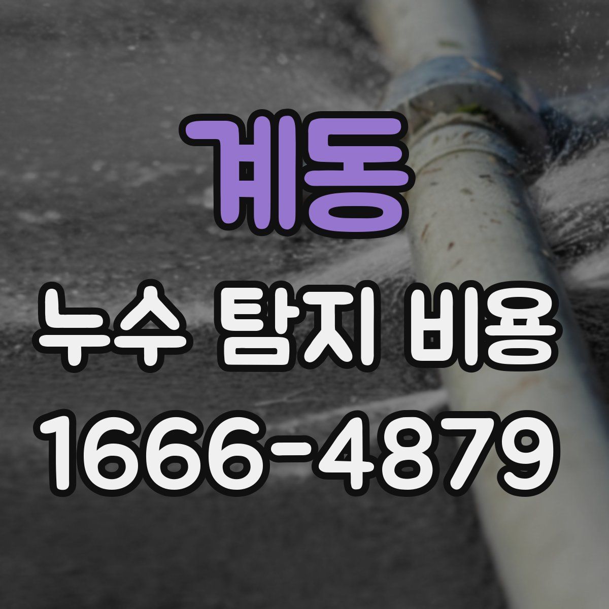 계동 누수 탐지 비용