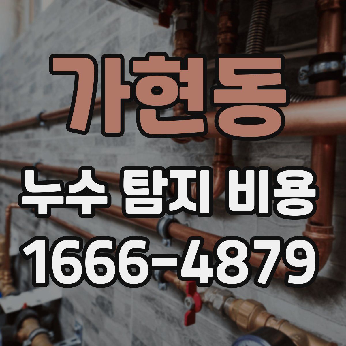 가현동 누수 탐지 비용