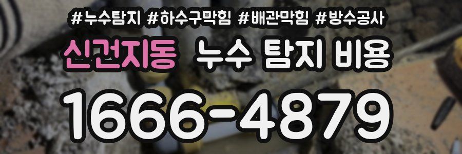 신건지동 누수 탐지 비용