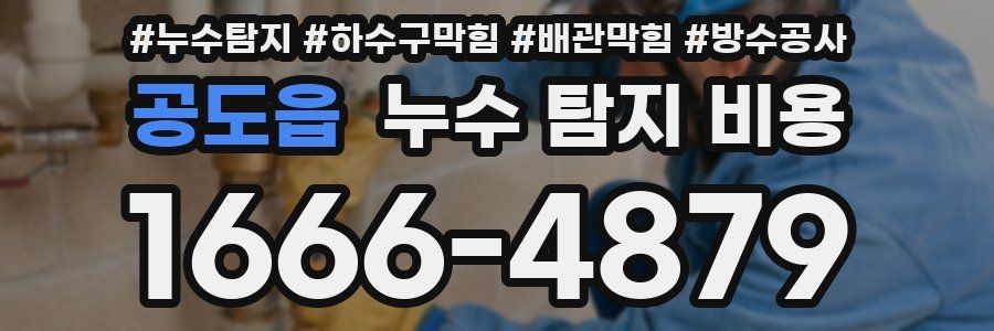 공도읍 누수 탐지 비용