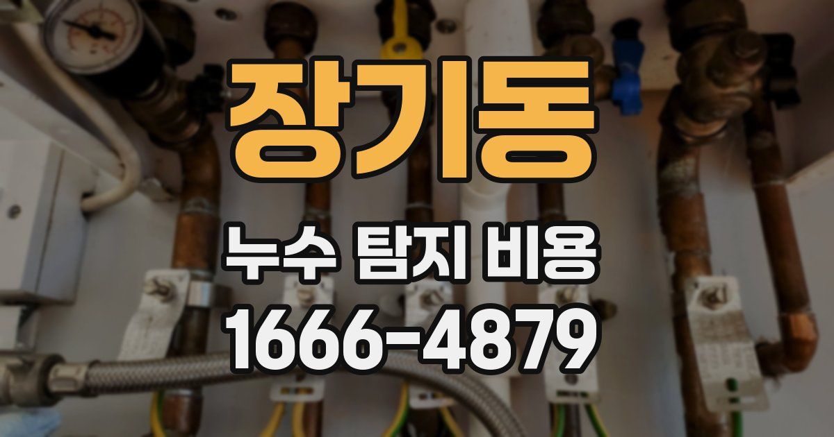 장기동 누수 탐지 비용