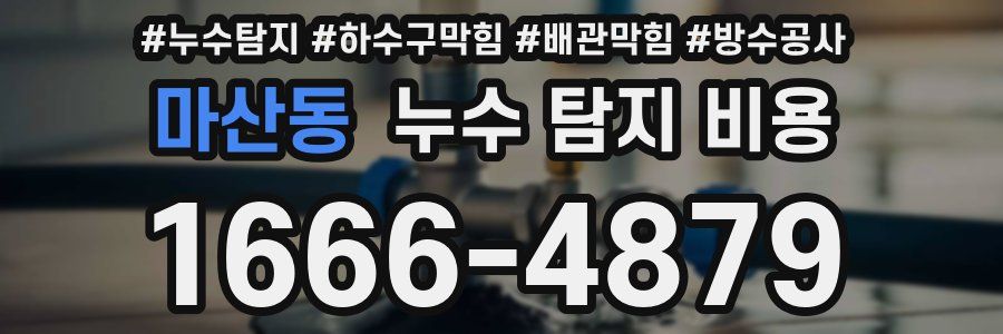 마산동 누수 탐지 비용