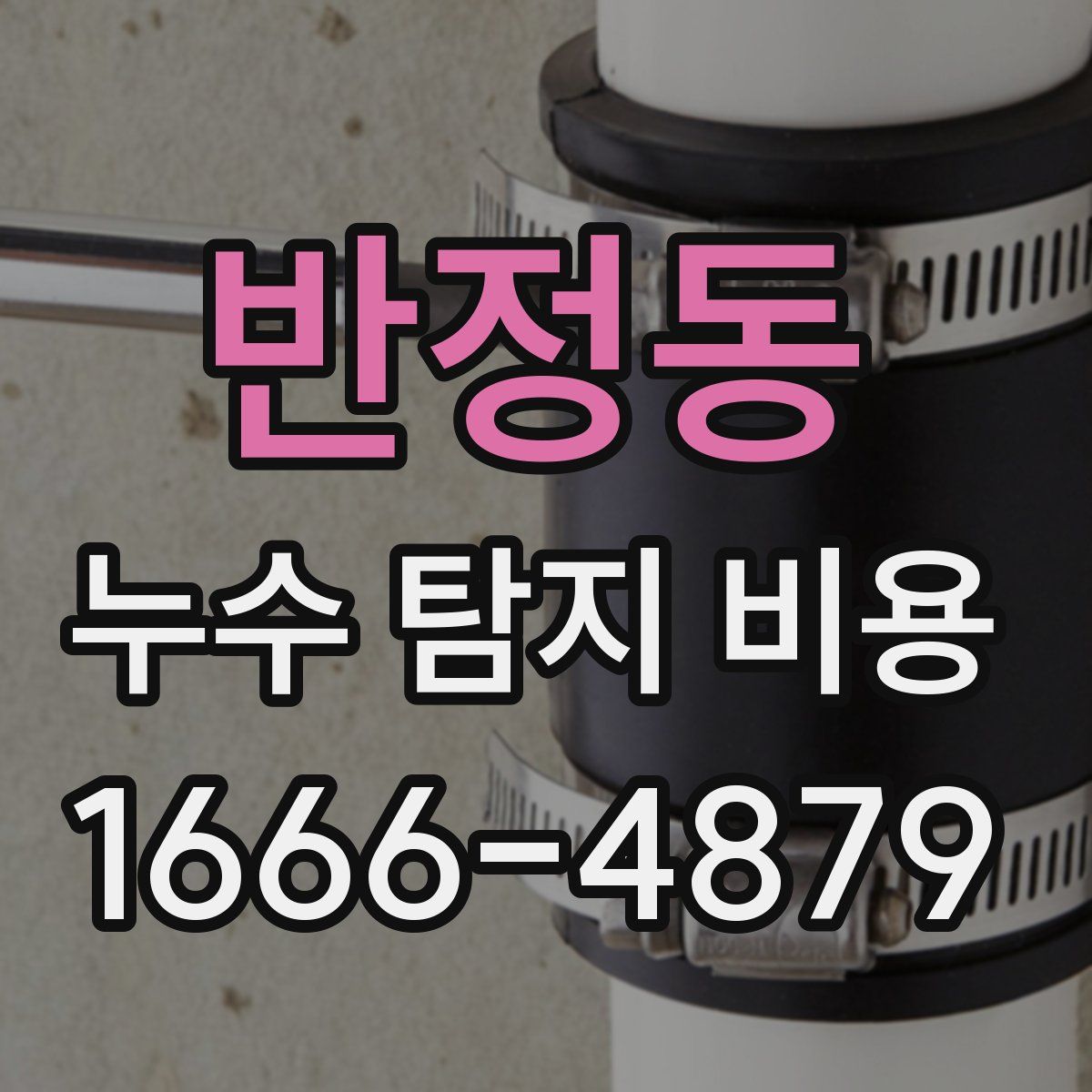 반정동 누수 탐지 비용