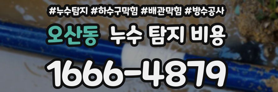 오산동 누수 탐지 비용