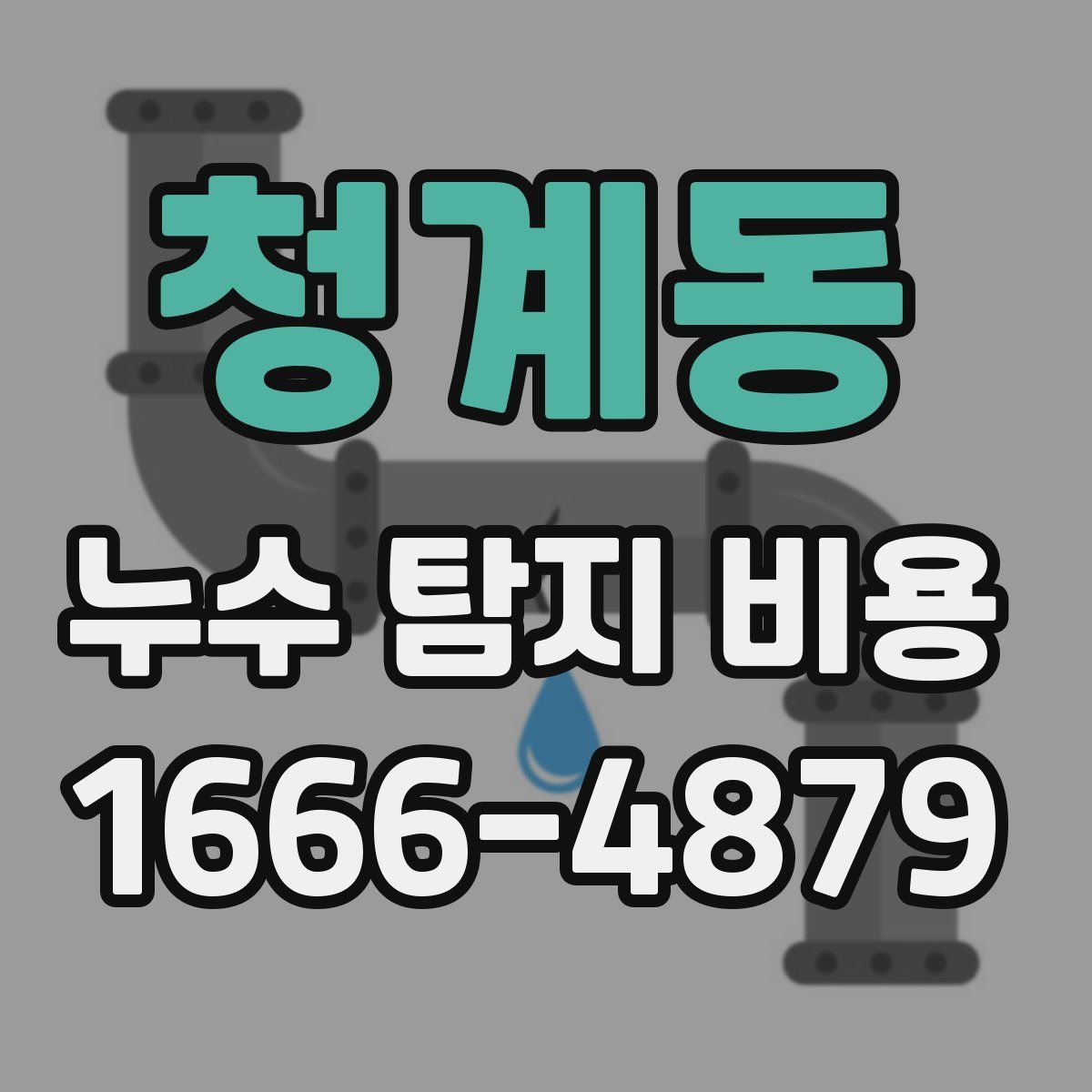 청계동 누수 탐지 비용