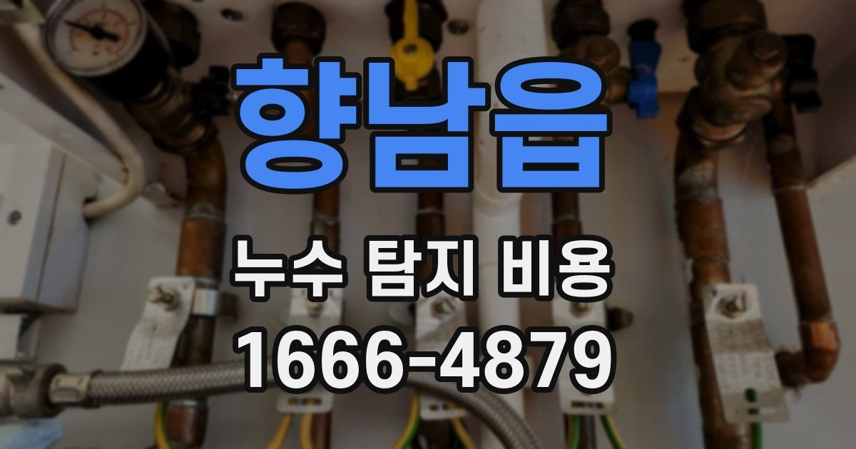 향남읍 누수 탐지 비용
