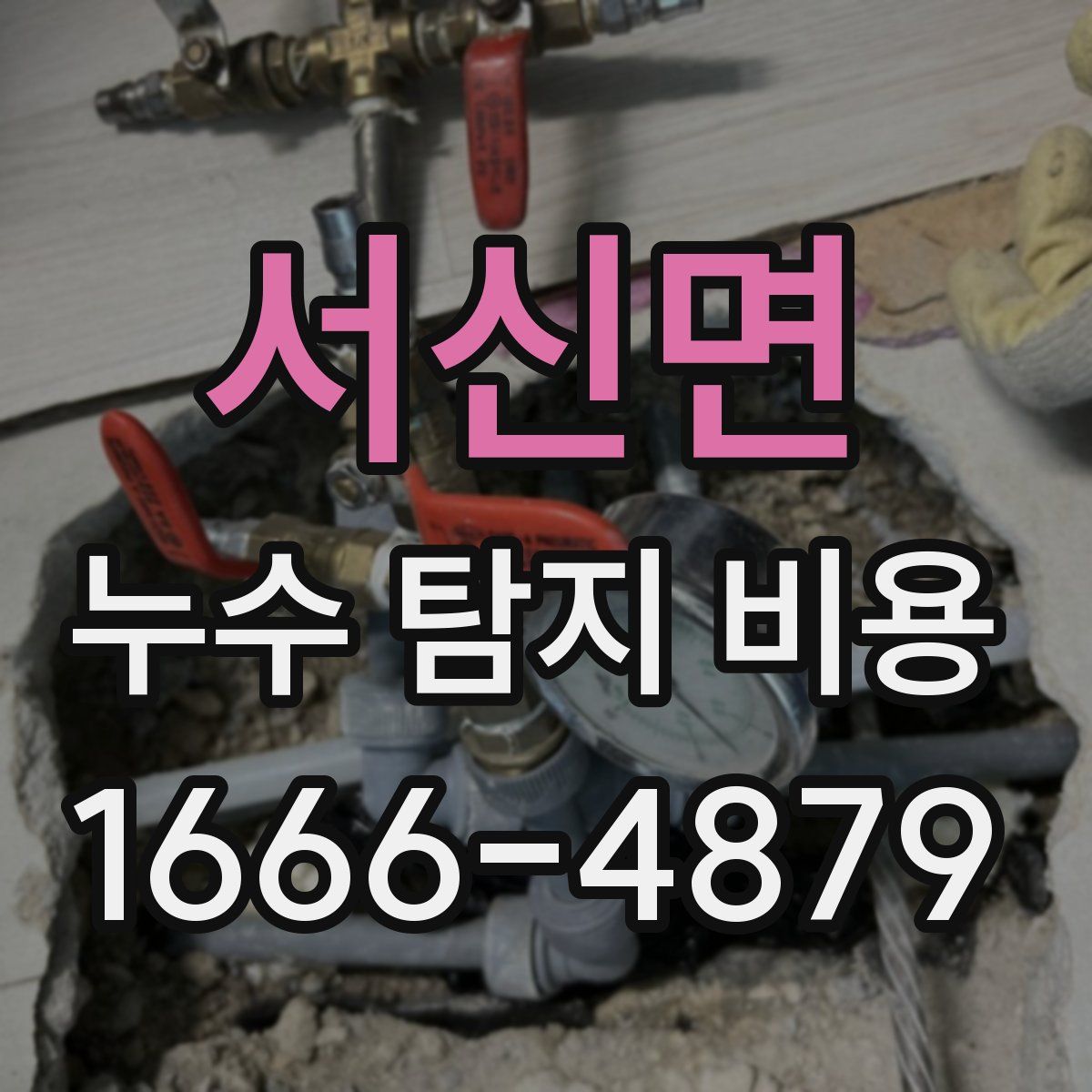 서신면 누수 탐지 비용