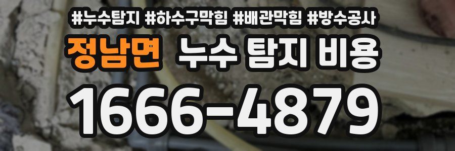 정남면 누수 탐지 비용