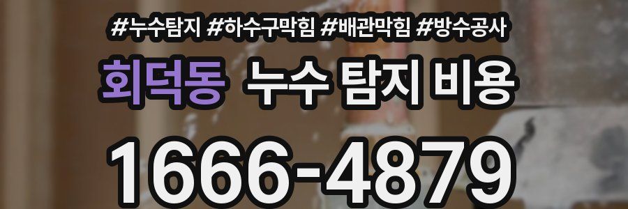 회덕동 누수 탐지 비용