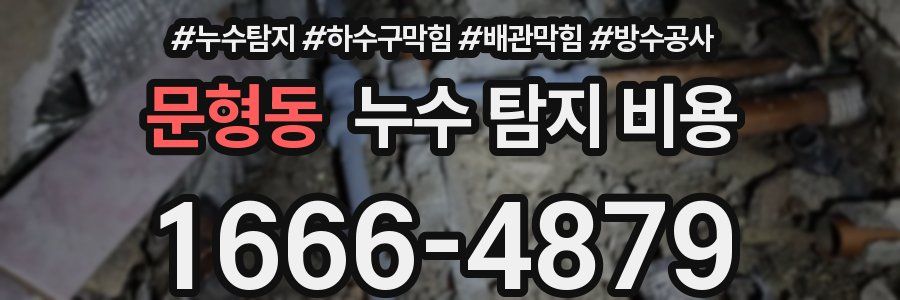 문형동 누수 탐지 비용