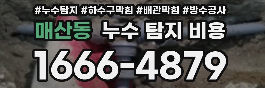 매산동 누수 탐지 비용