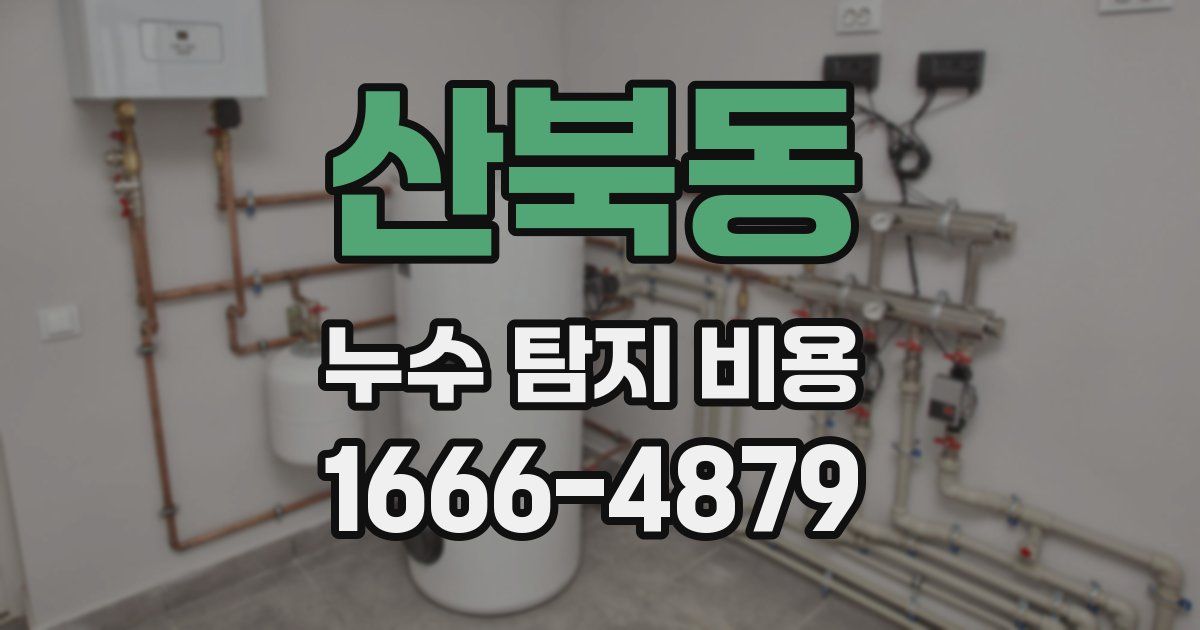 산북동 누수 탐지 비용