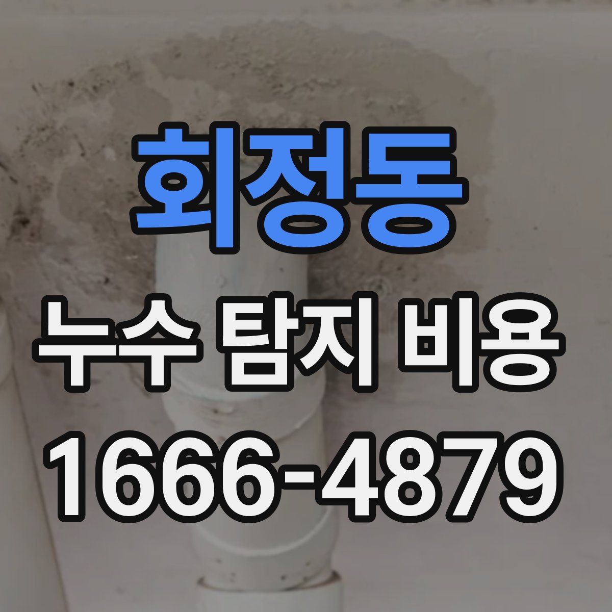 회정동 누수 탐지 비용