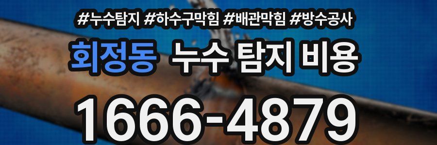 회정동 누수 탐지 비용