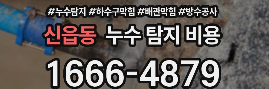 신읍동 누수 탐지 비용