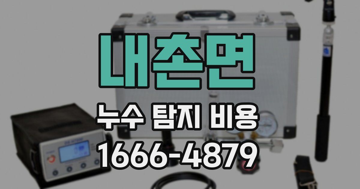 내촌면 누수 탐지 비용