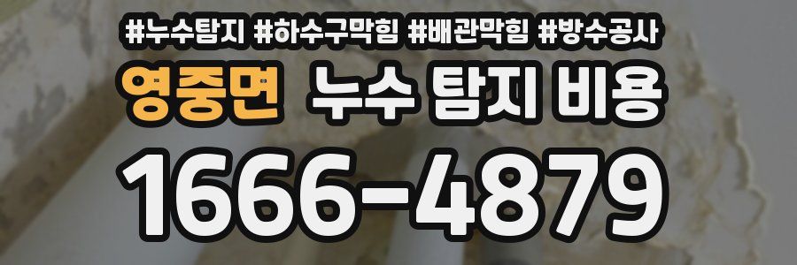 영중면 누수 탐지 비용