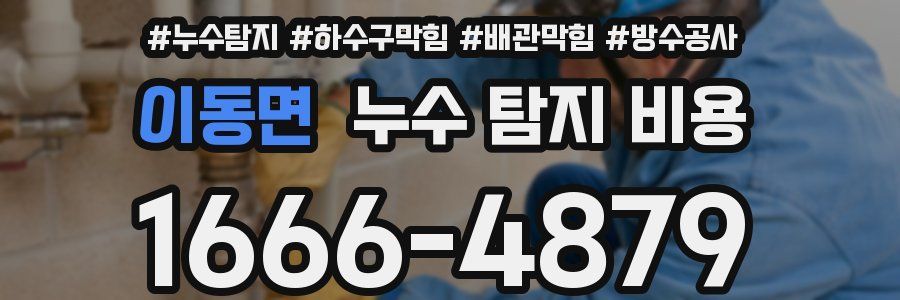 이동면 누수 탐지 비용