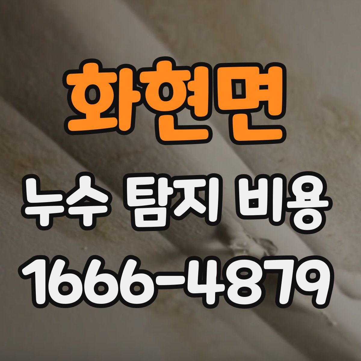 화현면 누수 탐지 비용