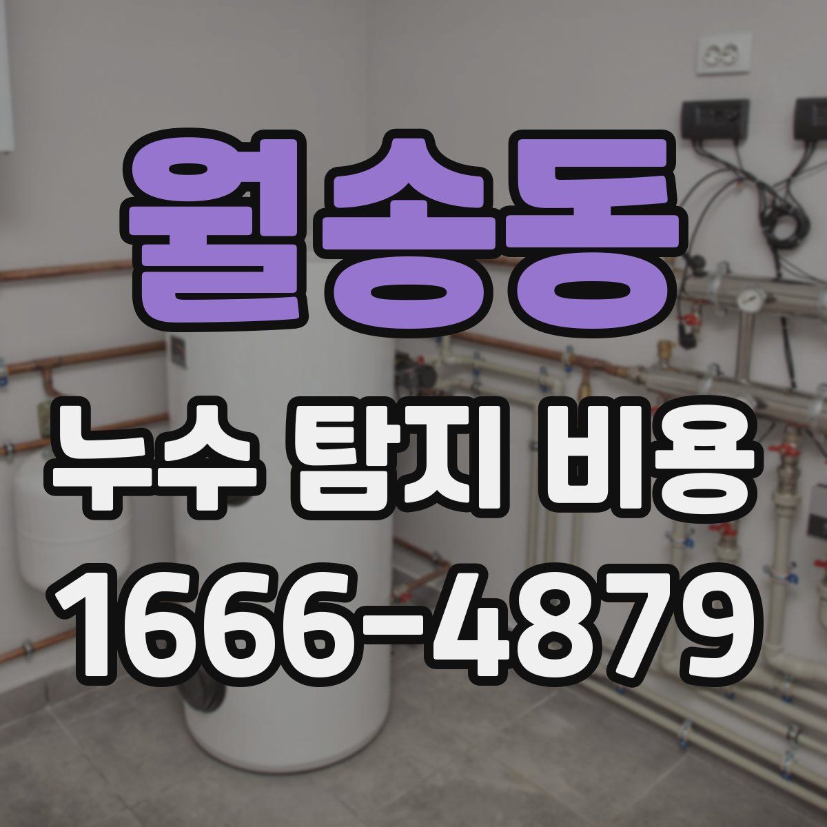 월송동 누수 탐지 비용