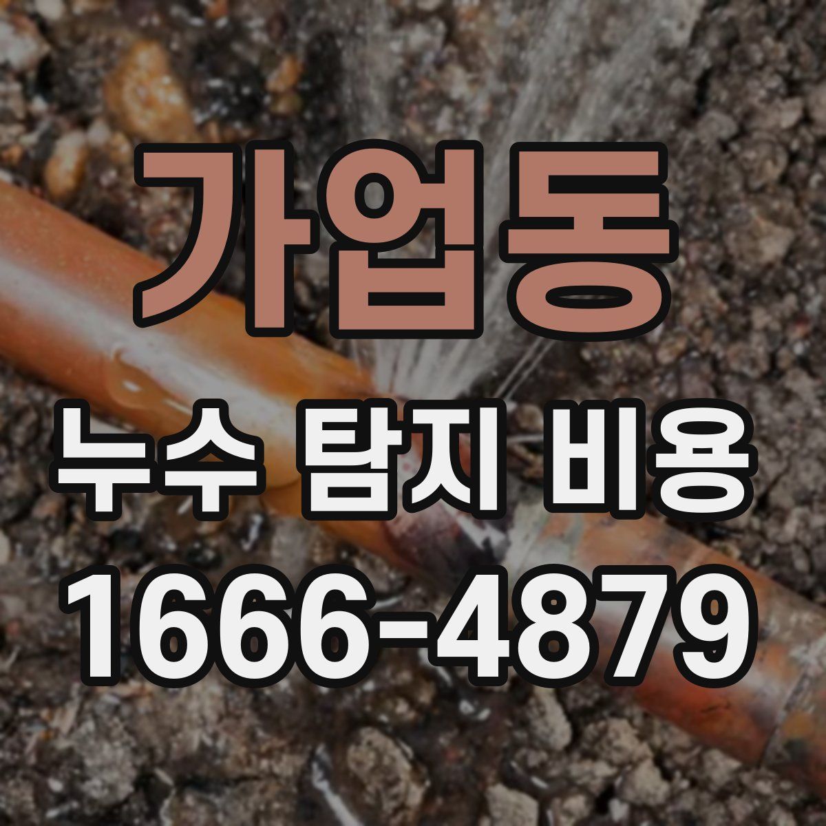 가업동 누수 탐지 비용