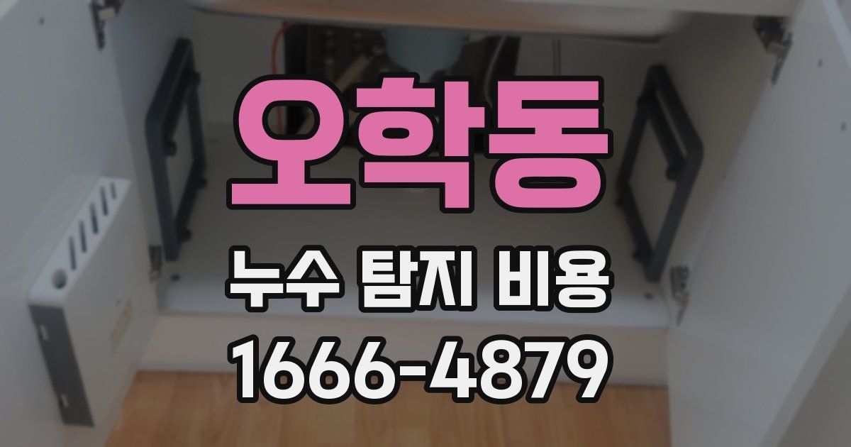 오학동 누수 탐지 비용