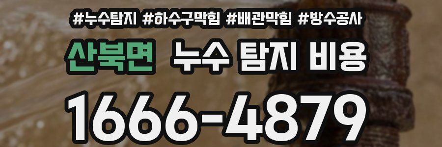 산북면 누수 탐지 비용