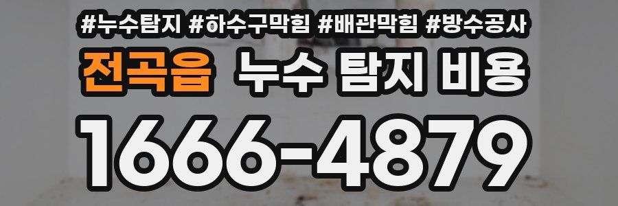 전곡읍 누수 탐지 비용
