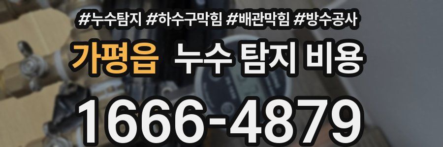 가평읍 누수 탐지 비용