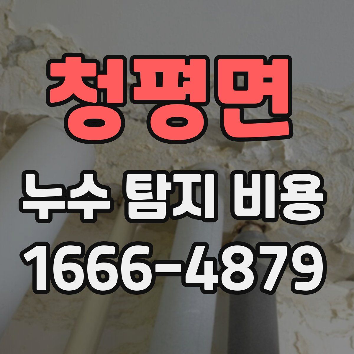청평면 누수 탐지 비용
