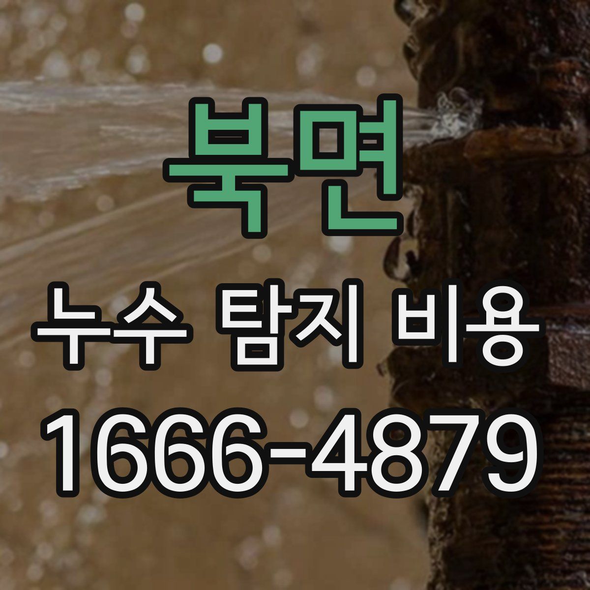북면 누수 탐지 비용