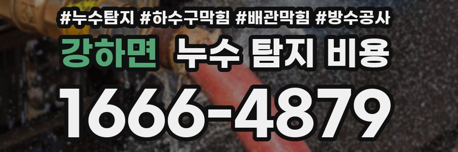 강하면 누수 탐지 비용