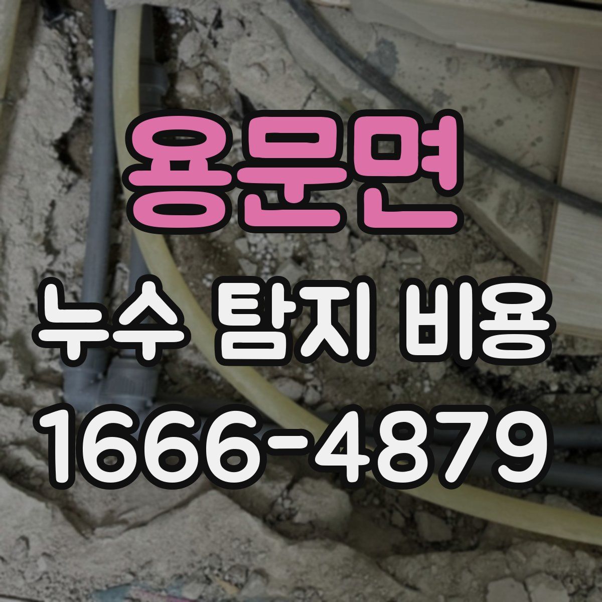 용문면 누수 탐지 비용