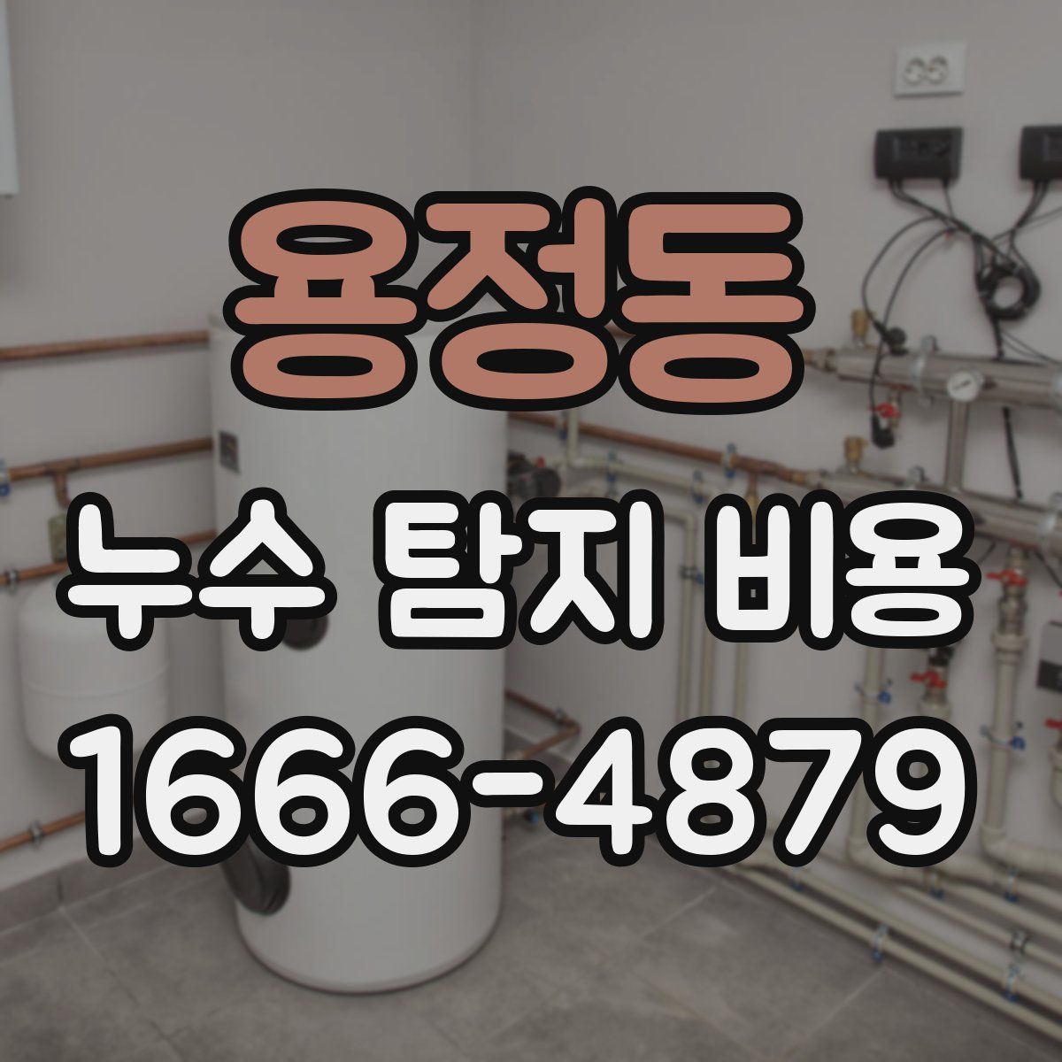 용정동 누수 탐지 비용