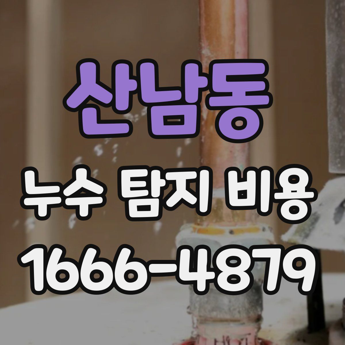 산남동 누수 탐지 비용