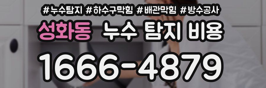 성화동 누수 탐지 비용