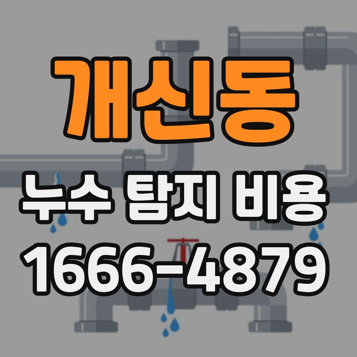 개신동 누수 탐지 비용