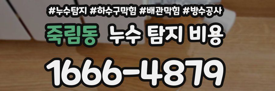 죽림동 누수 탐지 비용