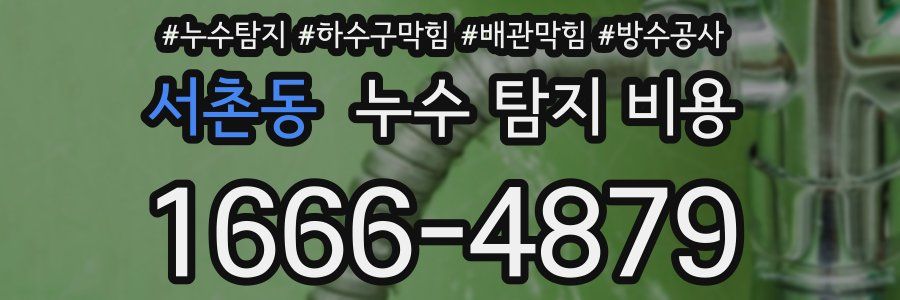 서촌동 누수 탐지 비용