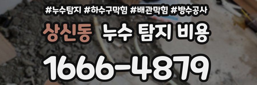 상신동 누수 탐지 비용