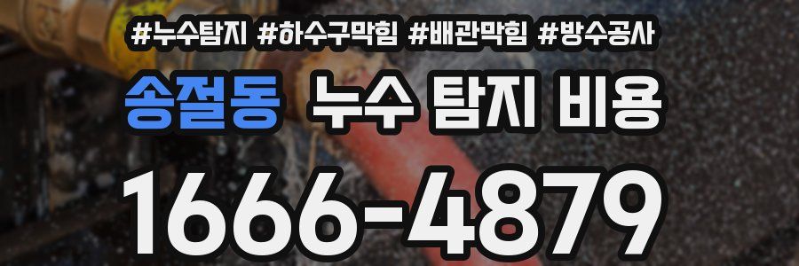 송절동 누수 탐지 비용