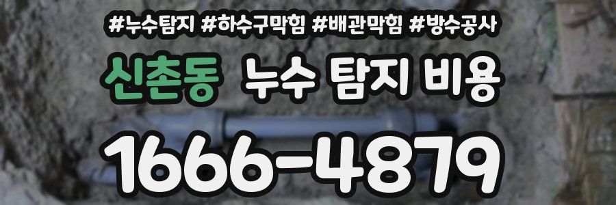 신촌동 누수 탐지 비용