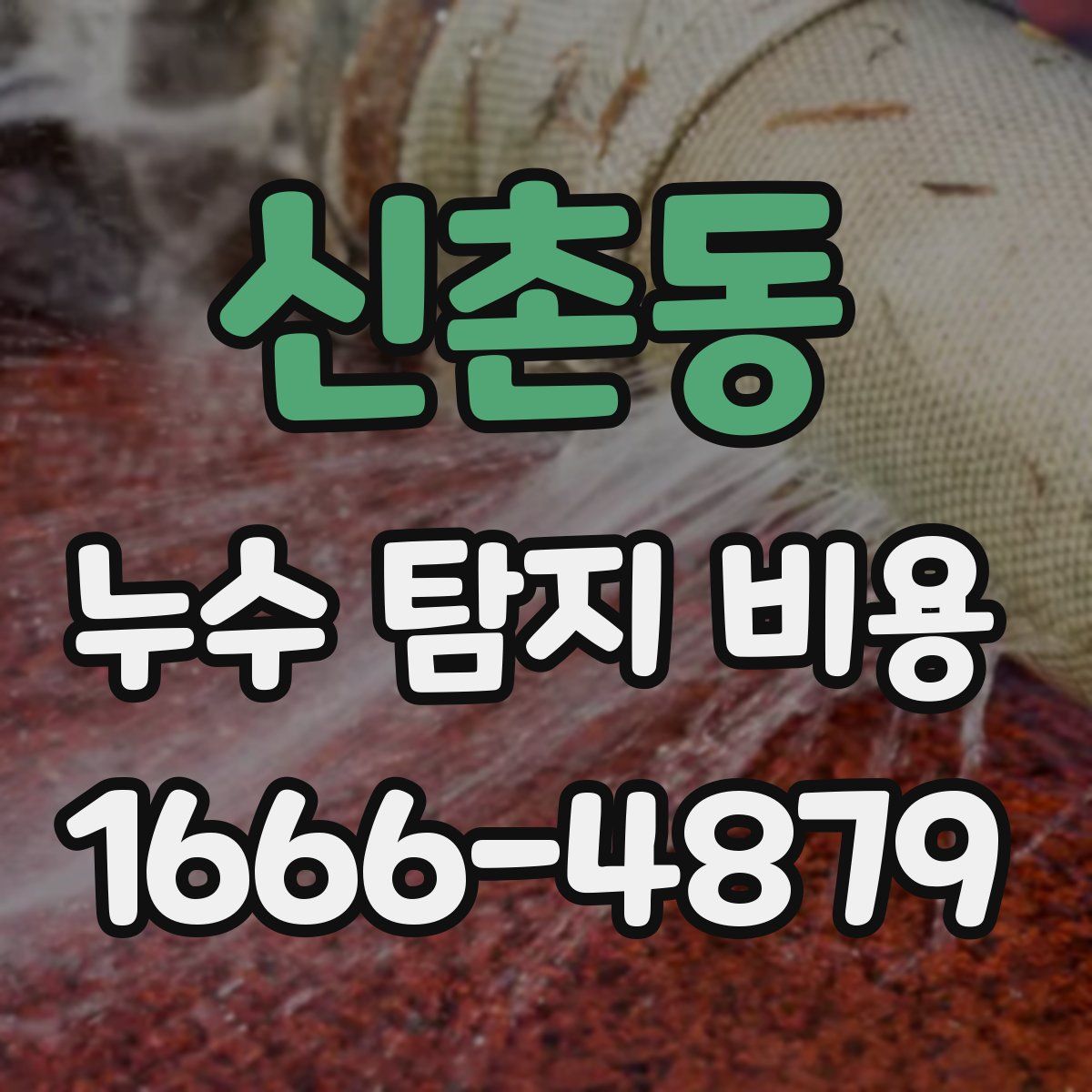 신촌동 누수 탐지 비용
