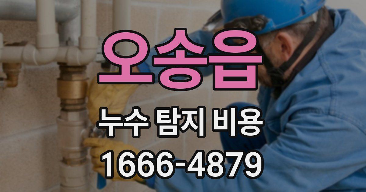 오송읍 누수 탐지 비용