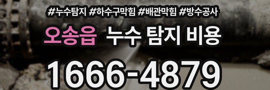 오송읍 누수 탐지 비용
